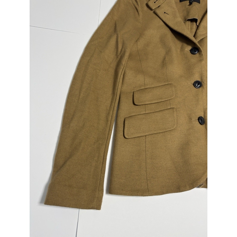 MSRP $598 Rag & Bone Slade Blazer Jacket Coat Dark Camel 100% Wool Women's Sz 4 - Picture 6 of 15